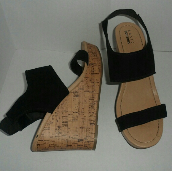 Basic Editions Shoes - Cork wedges gently used